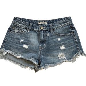 ⭐️ Free People Distressed Raw Hem Cut Off Shorts Size 27